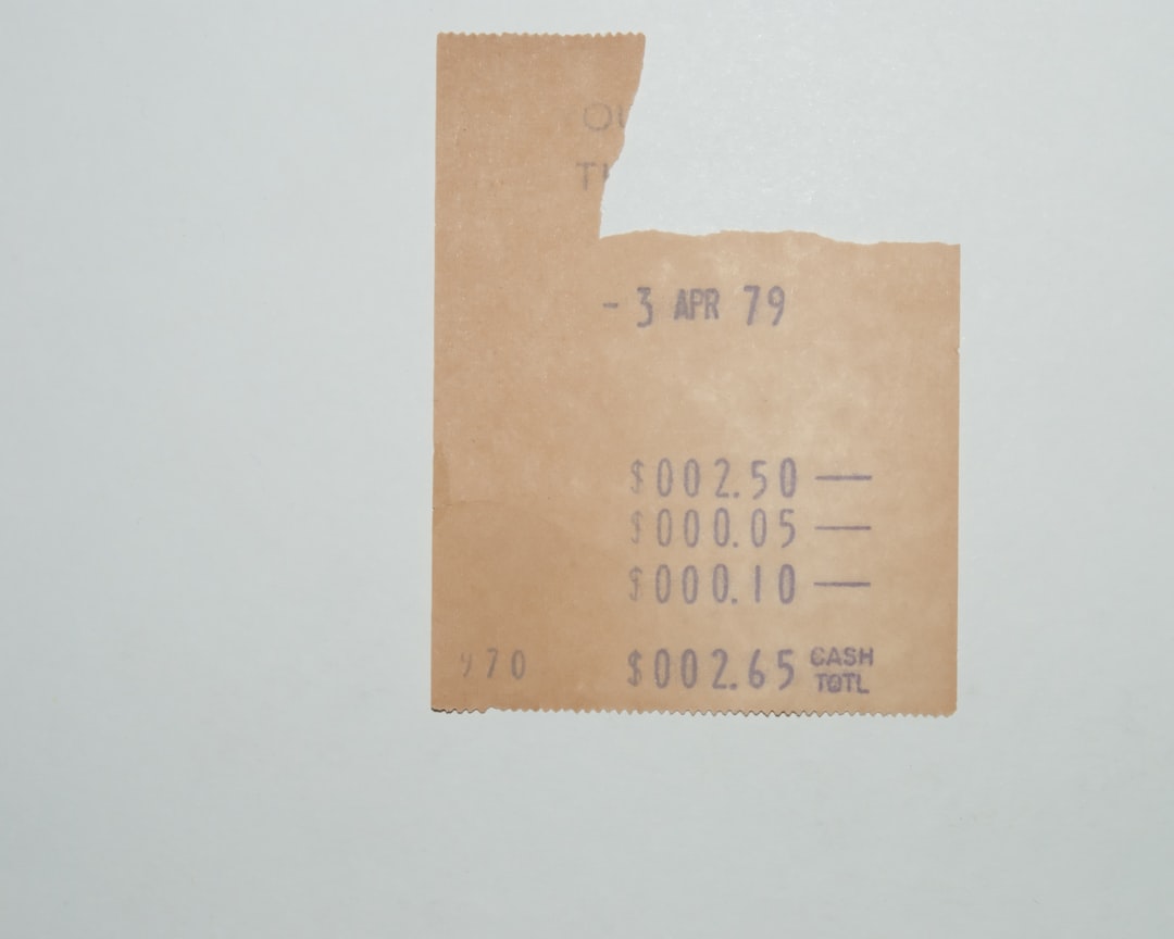 Photo Payroll receipt